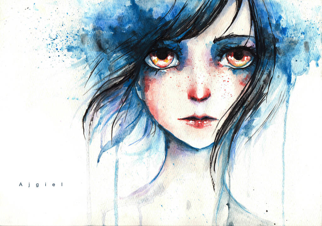 Blue Girl by Ajgiel