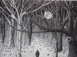 Spiders in the Woods by BrandonLoucksArt