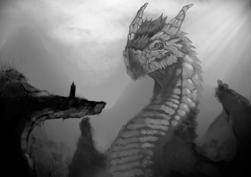Meeting with dragon by KawaINDEX