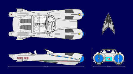 au Star Trek WarpSpeeder 02 Top Down by Pmbster