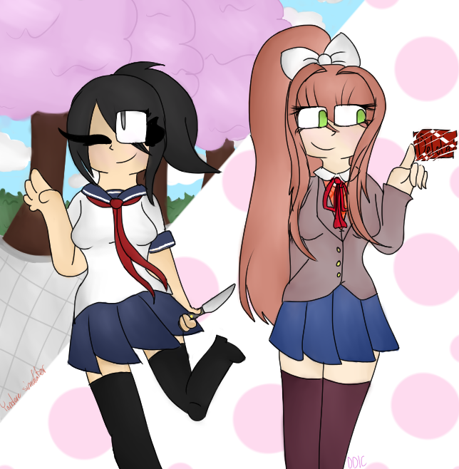 Doki Doki Literature Club Yandere Simulator Yandere Simulator and DDLC by Zarpathecat on DeviantArt