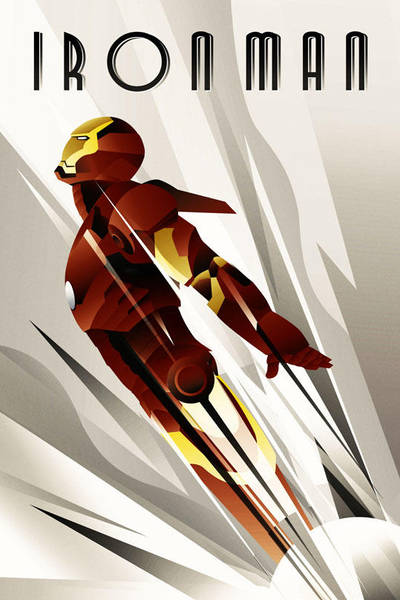 IronMan Art deco Poster by rodolforever