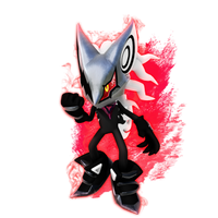 render infinite shadow deviantart android sonic maskless nibroc rock hedgehog jaysonjeanchannel red silver yellow
