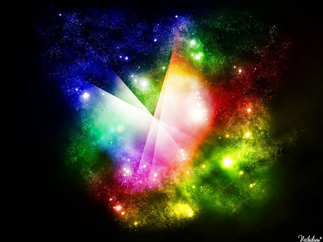 starsfield rainbow wallpaper by