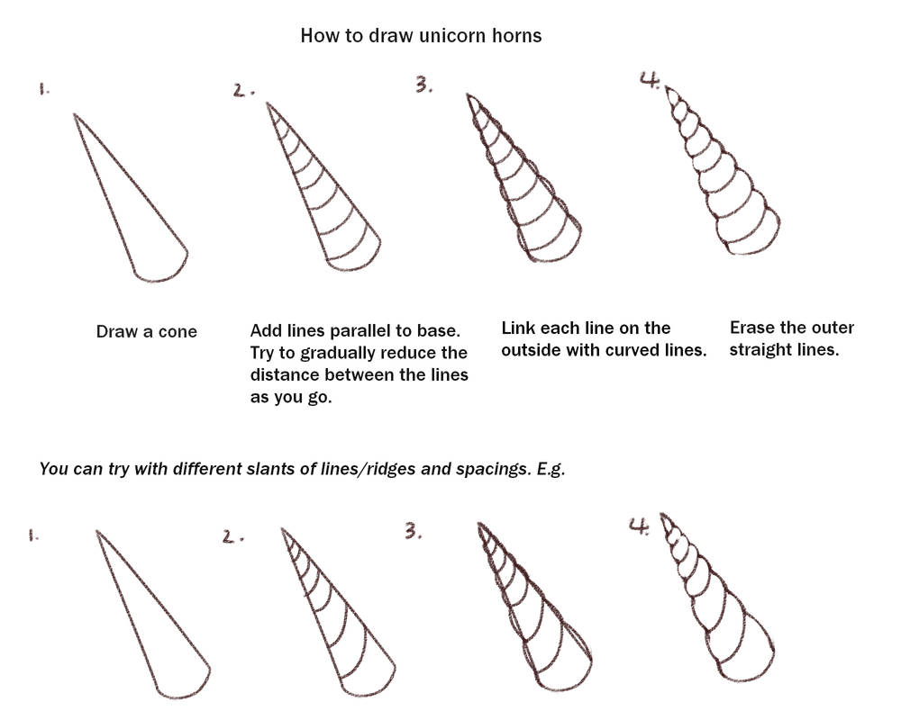 How To Draw A Unicorn Horn How To Wiki 89
