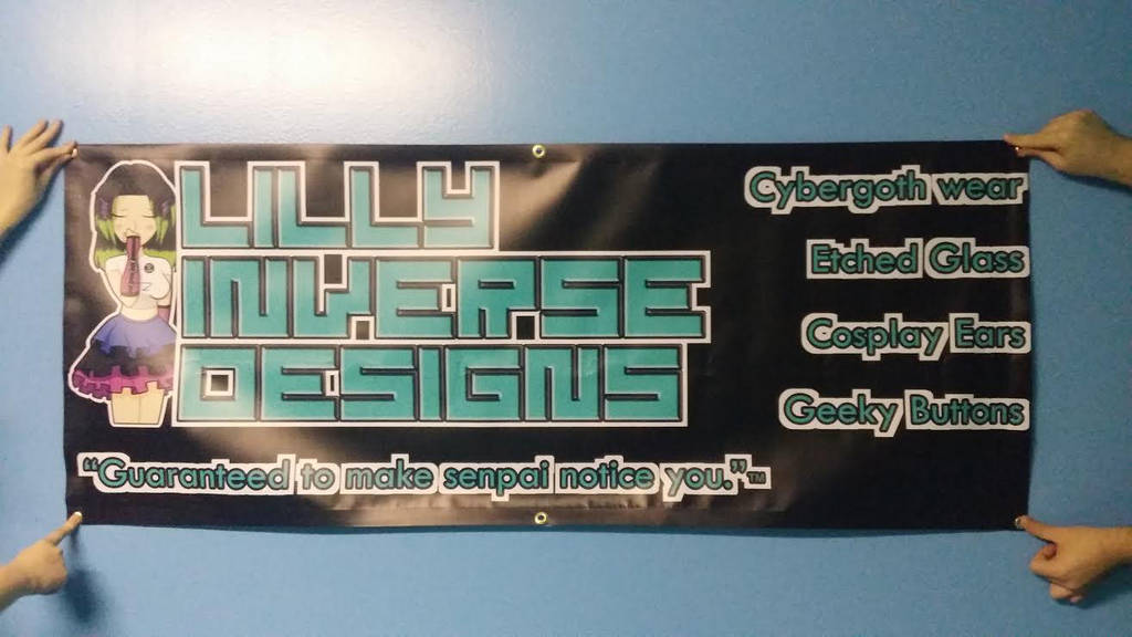 Lilly Inverse Designs Vinyl Banner by LillyInverse Lilly Inverse Designs Vinyl Banner by LillyInverse