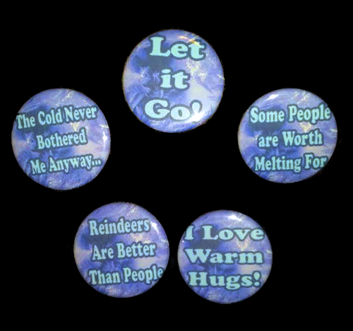 Frozen-Themed Button Set by LillyInverse