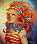 Tentacle Ponytail by GDBee
