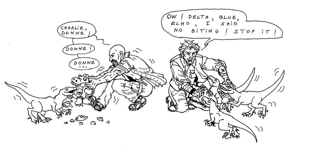 Jurassic World Raptor Dads by zoccu on DeviantArt