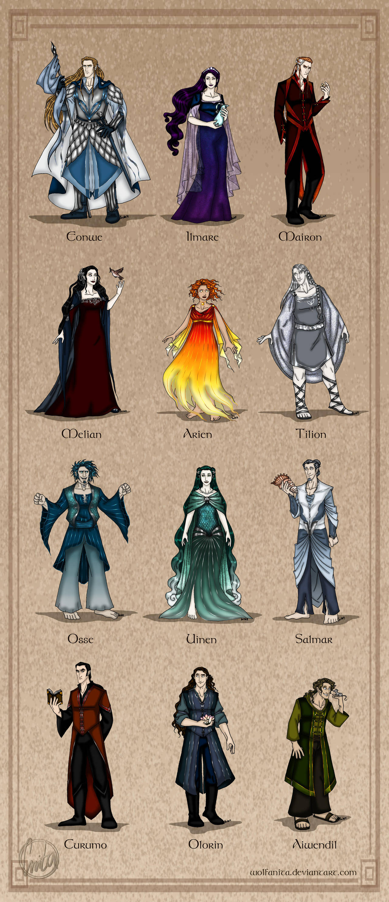 The Silmarillion: The Maiar by wolfanita