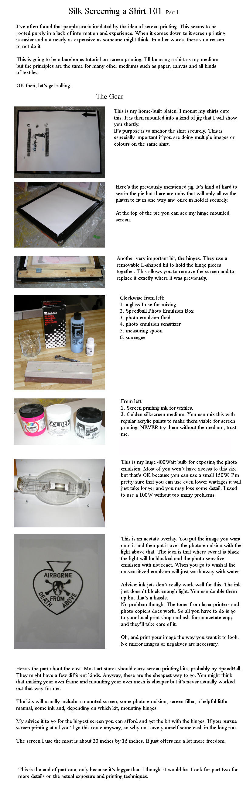 Screen Printing 101 Part 1 by sirris