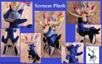 Chibi Xerneas Plush by Forge-Your-Fantasy