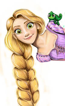 Hello Punzie and Pascal by AnnieIsabel