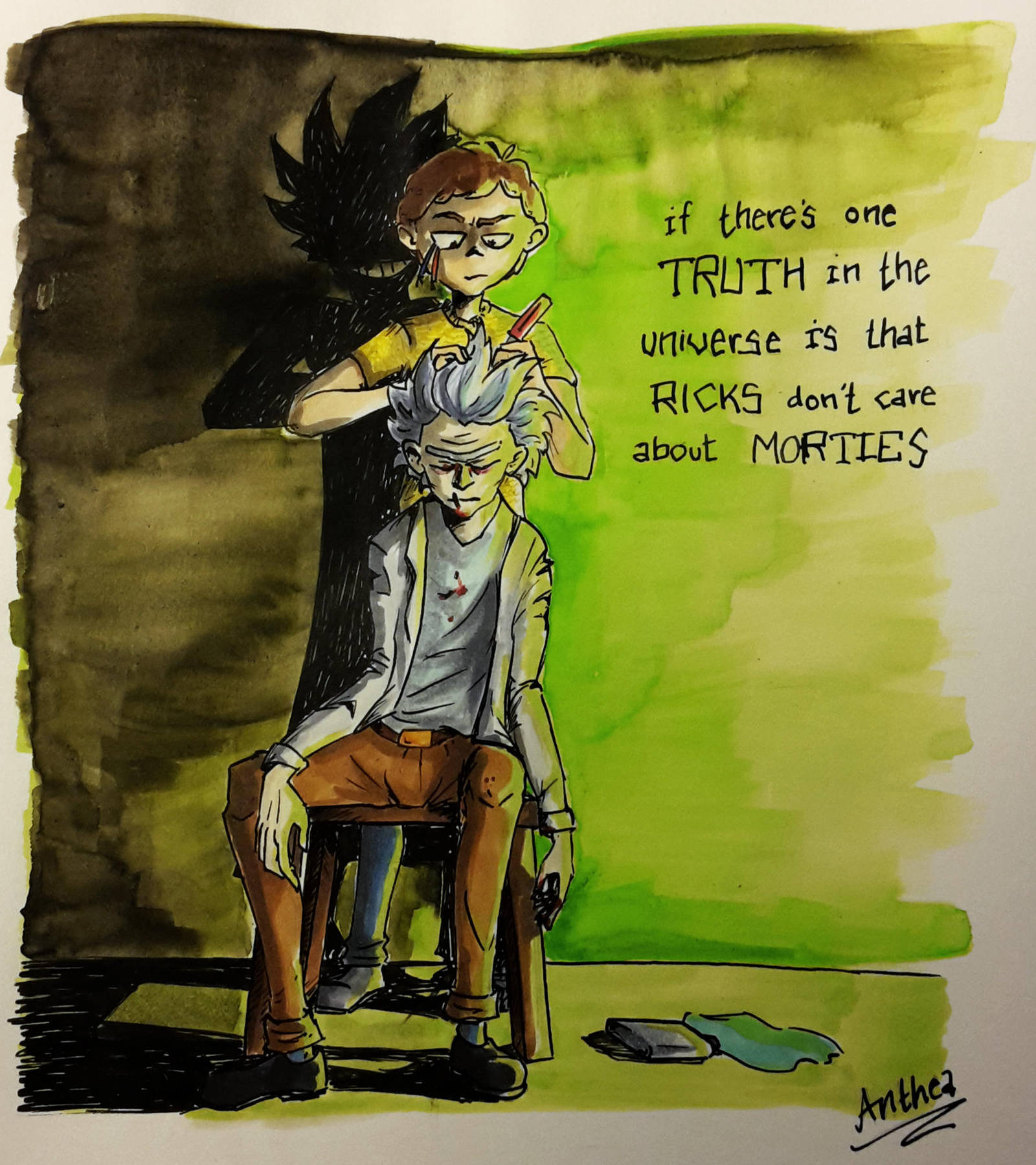 Evil Morty by Greatnini