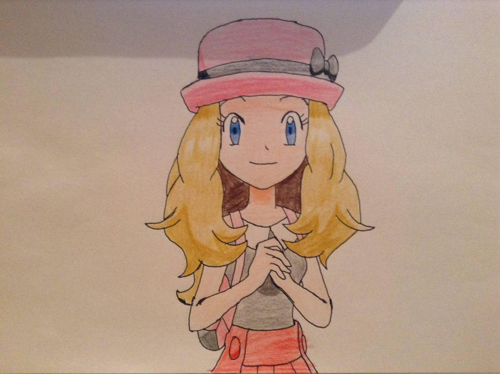 Pokemon XY Serena Pencil Drawing by StuAnimeArt on DeviantArt