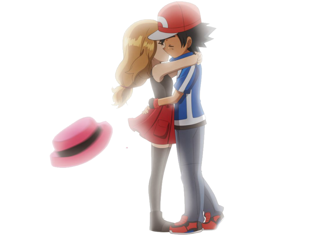 Ash And Serena Kiss By Stuanimeart On Deviantart 