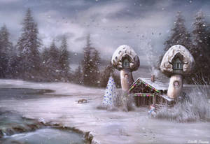 Snow 'Shroom At The Inn by needcaffine Snow 'Shroom At The Inn by needcaffine