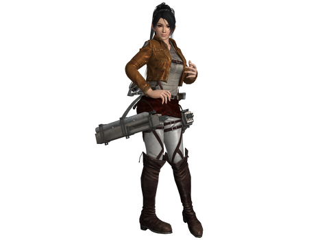 DOA5 LR Momiji Attack on Titan costume by zareef