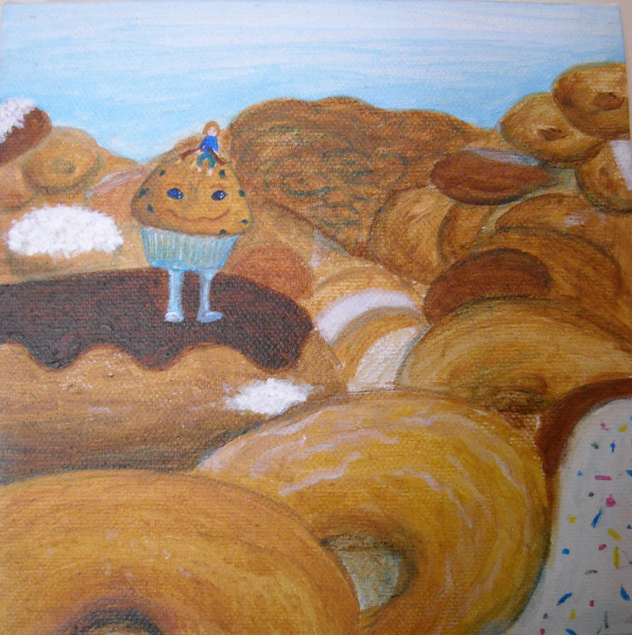Gluten Dreams-Donut Mountains by bluecatqueen