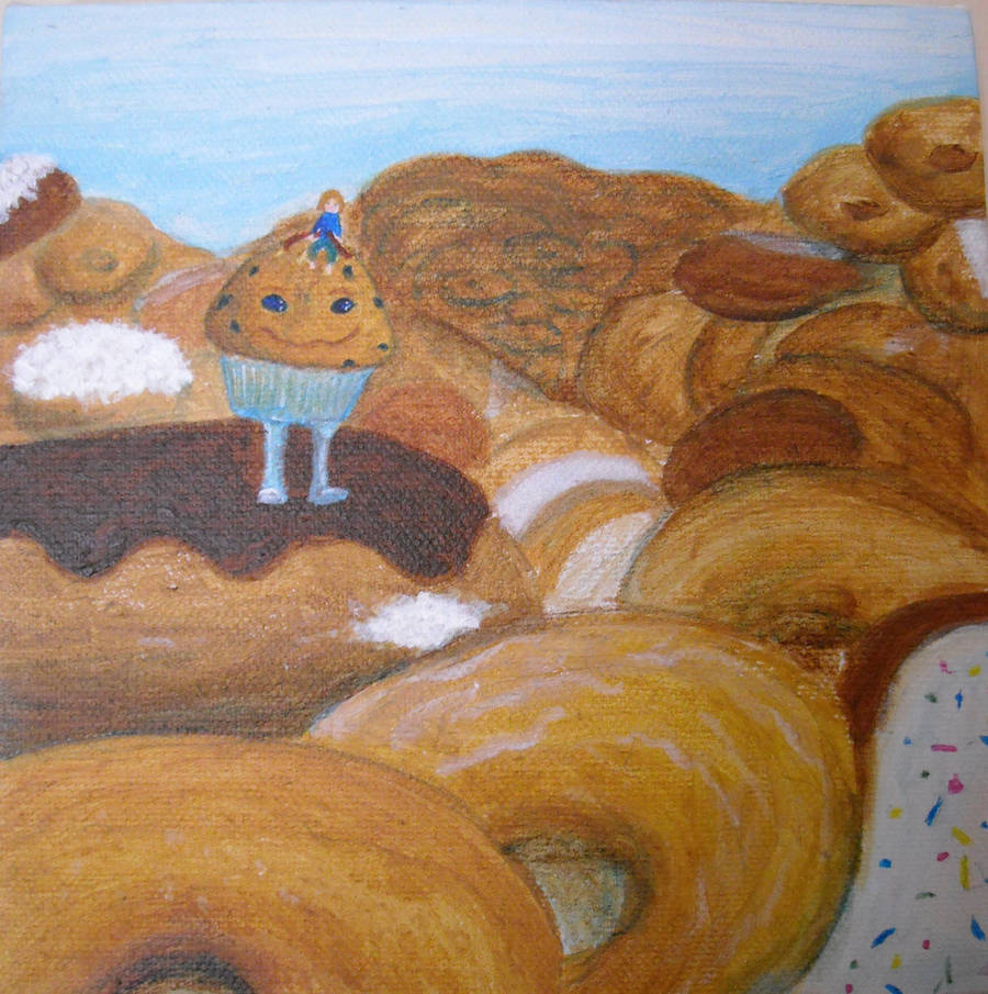 Gluten Dreams-Donut Mountains by bluecatqueen