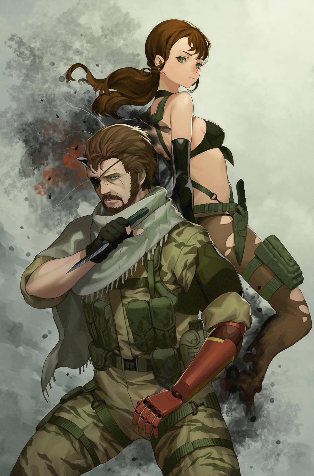 MGSV Bigboss n Quiet by Salmon88