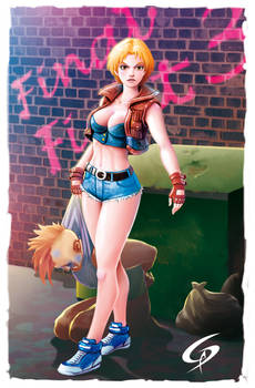 Final Fight`s Lucia (by Gad) by Dreamgate-Gad