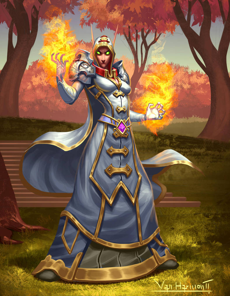 Blood Elf Fire Mage By VanHarmontt On DeviantArt blood-elf-fire-mage-by-vanharmontt-on-deviantart