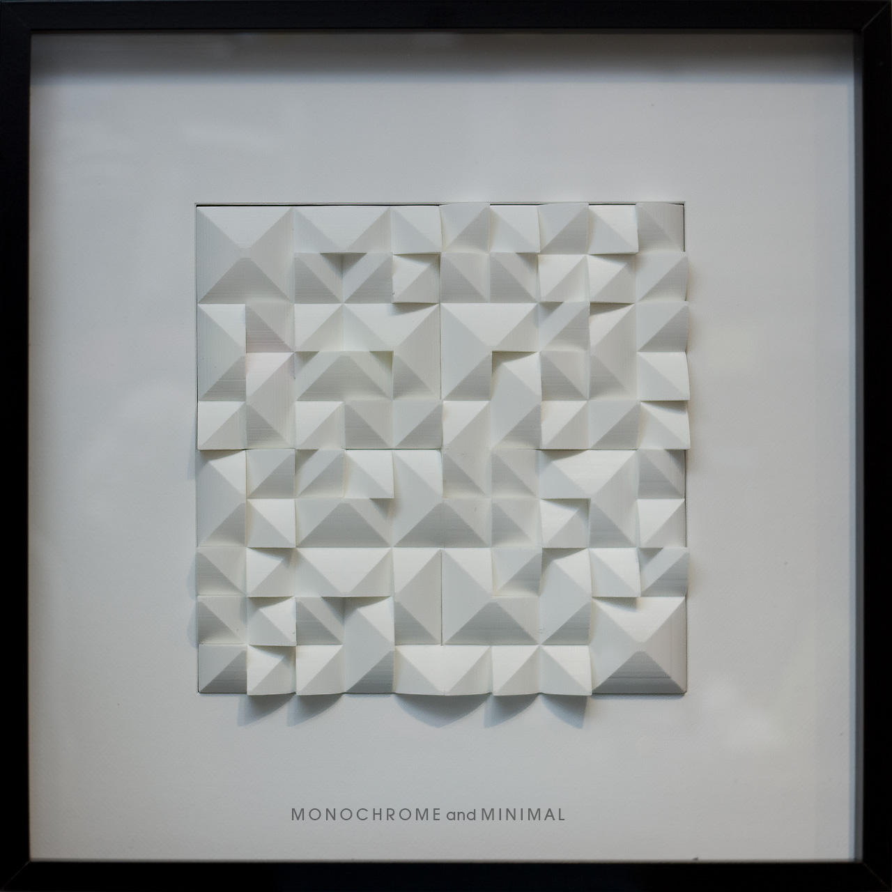 Photo of Permutation 16 II in a black frame by monochromeandminimal
