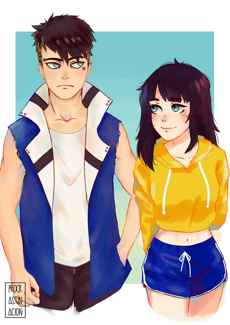 kawaki x himawari by procrastinacion on DeviantArt