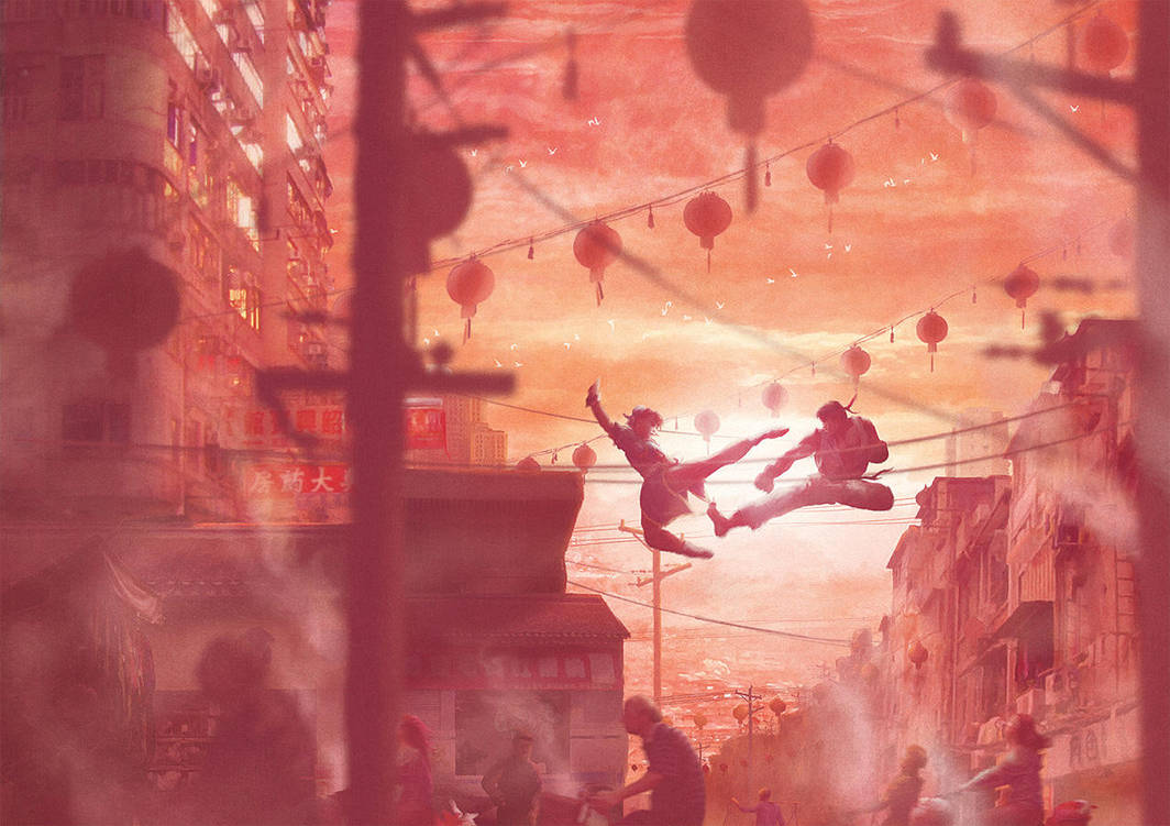 Chinese Street by Orioto