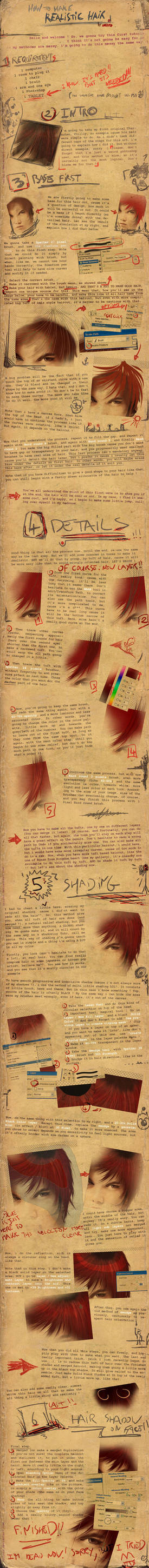 Realistic Hair Tuto by Orioto