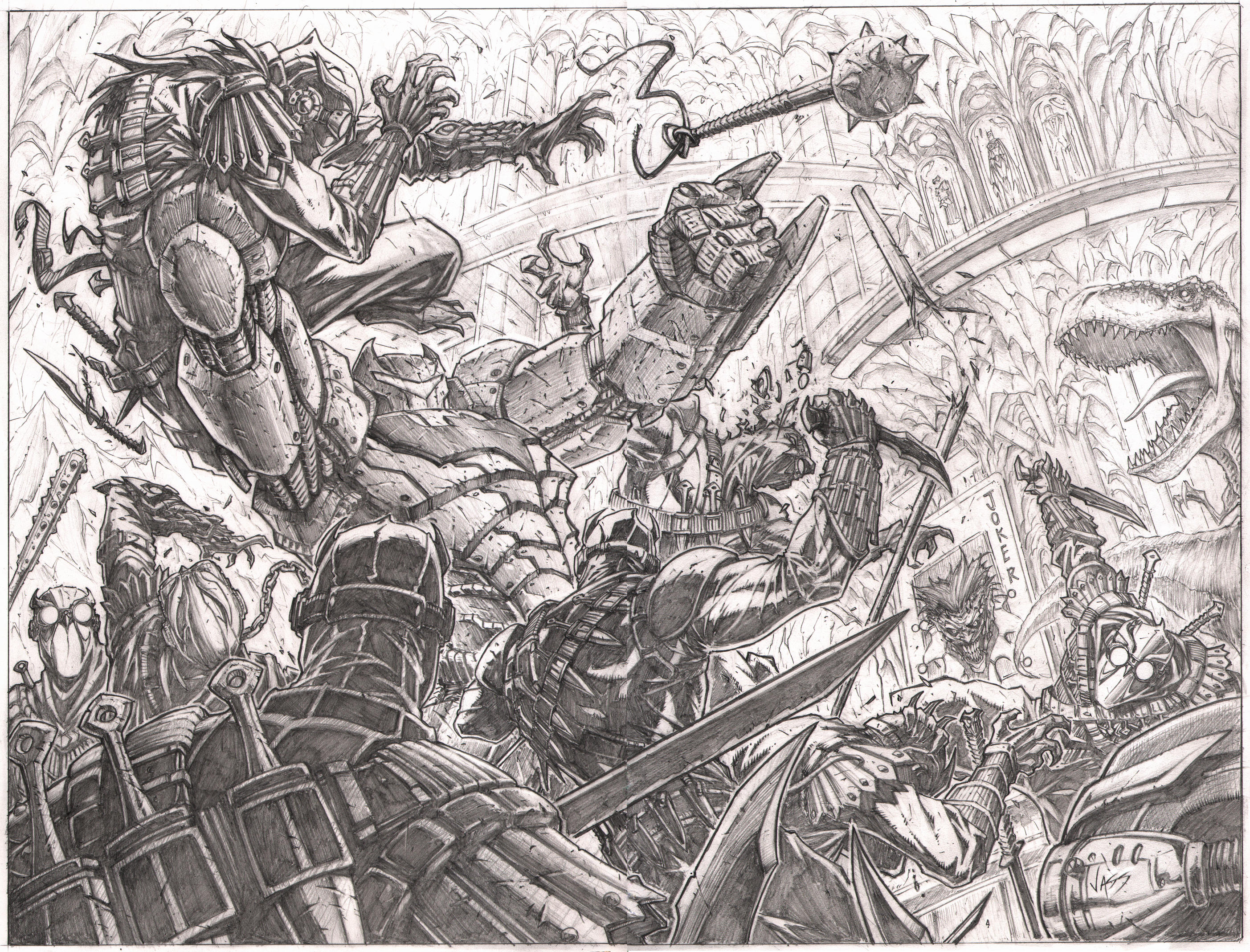Batman 9 pg2-3 splash by VASS-comics