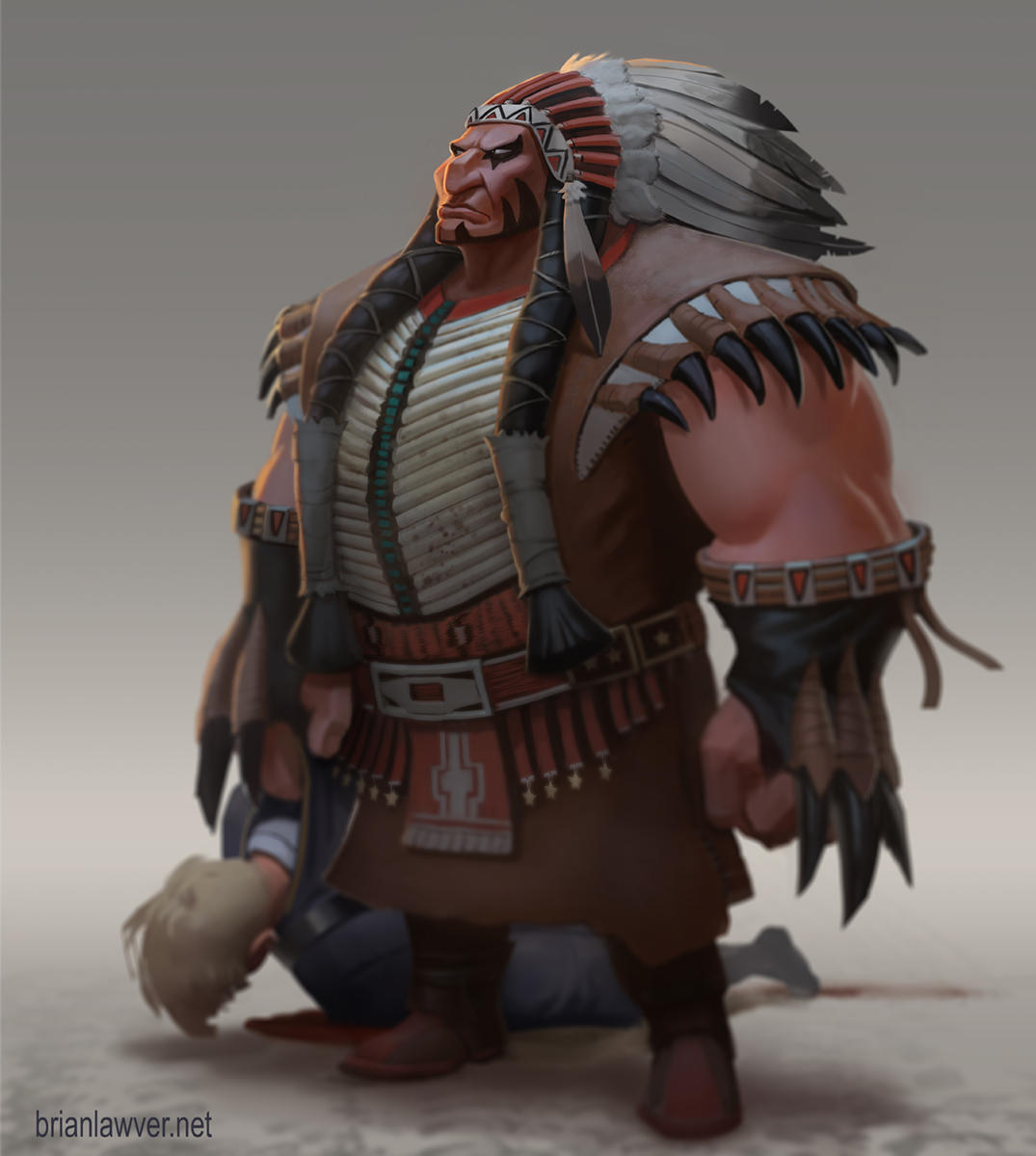 Tanka the Buffalo Chief by lawvalamp