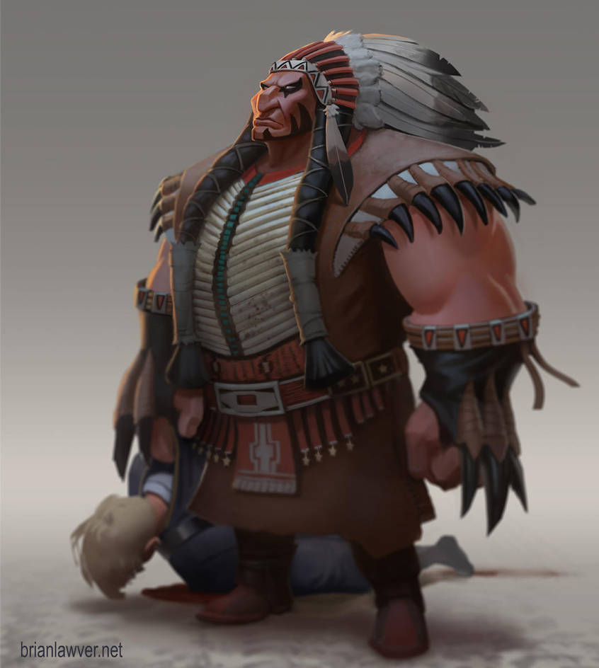 Tanka the Buffalo Chief by lawvalamp
