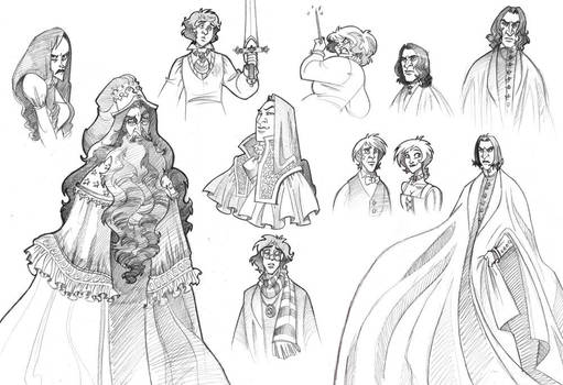 'Harry Potter' Sketches by kyla79