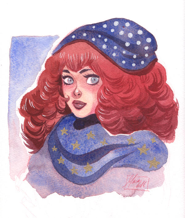 watercolor portrait by kyla79