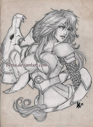 (5) Shyvana Sketch by Byrsa (5) Shyvana Sketch by Byrsa