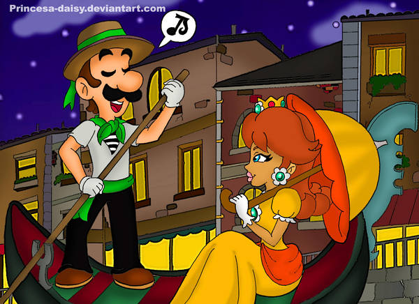 Luigi and Daisy-Valentine day by Princesa-Daisy