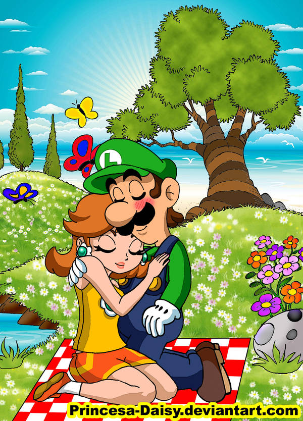 Luigi x Daisy by Princesa-Daisy