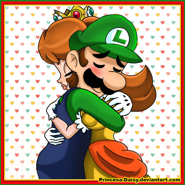Luigi and Daisy - Be my Valentine by Princesa-Daisy on DeviantArt