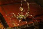 Steampunk insect pocket watch holder by CatherinetteRings