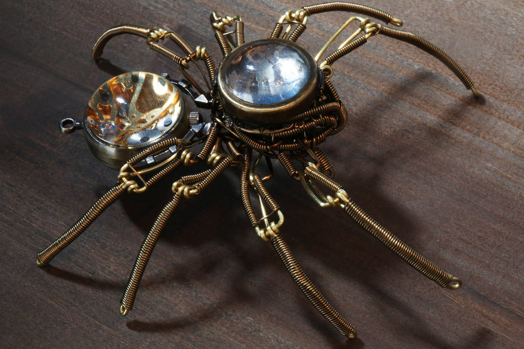 Steampunk Mechanical Clock Spider by on DeviantArt