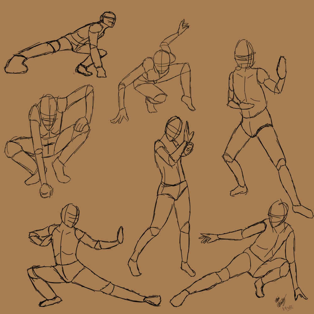 Action poses by TastyOranges