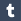 Tumblr (whiteonblue) Icon mini by linux-rules