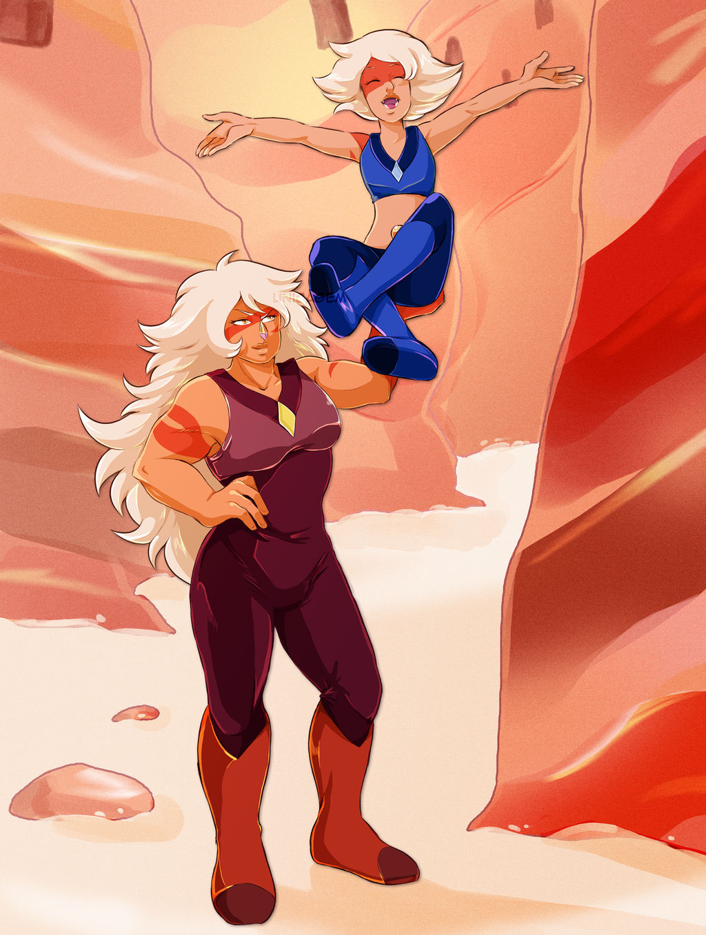 Jasper and Skinny Jasper - Steven Universe by UnicaGem on ...