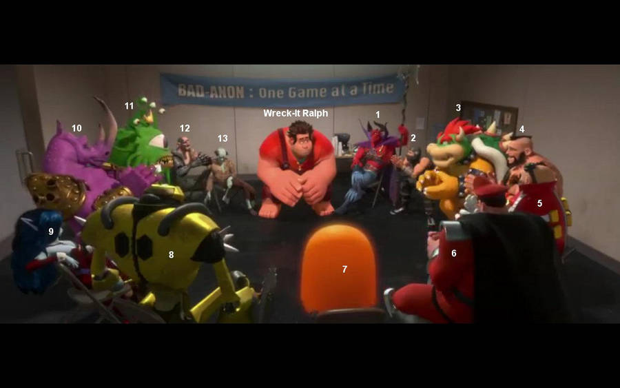Wreck-It Ralph - The Bad-Anon Meeting by GJTProductions