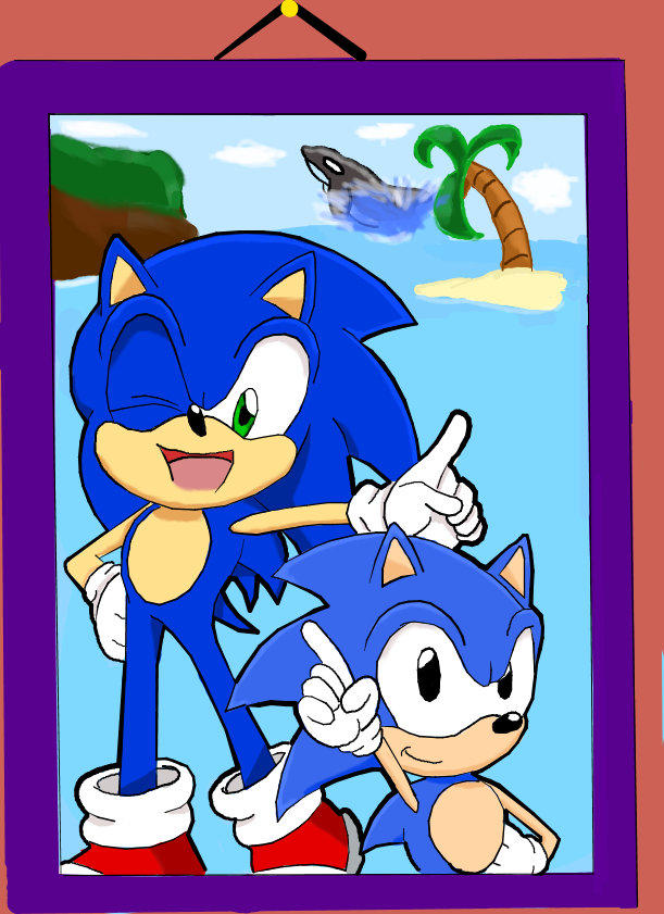 Sonic and Sonic by Retro-Eternity