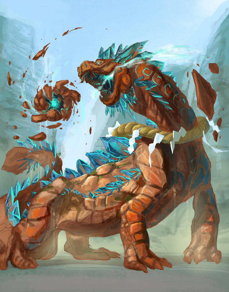 Sacred Stone Dragon -Outcast Odyssey contest entry by Adorael