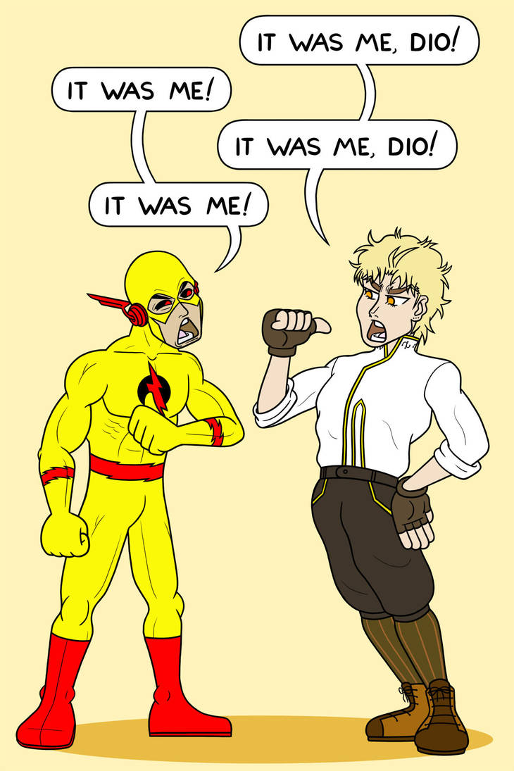 Eobard Thawne vs. Dio Brando by Bortonium