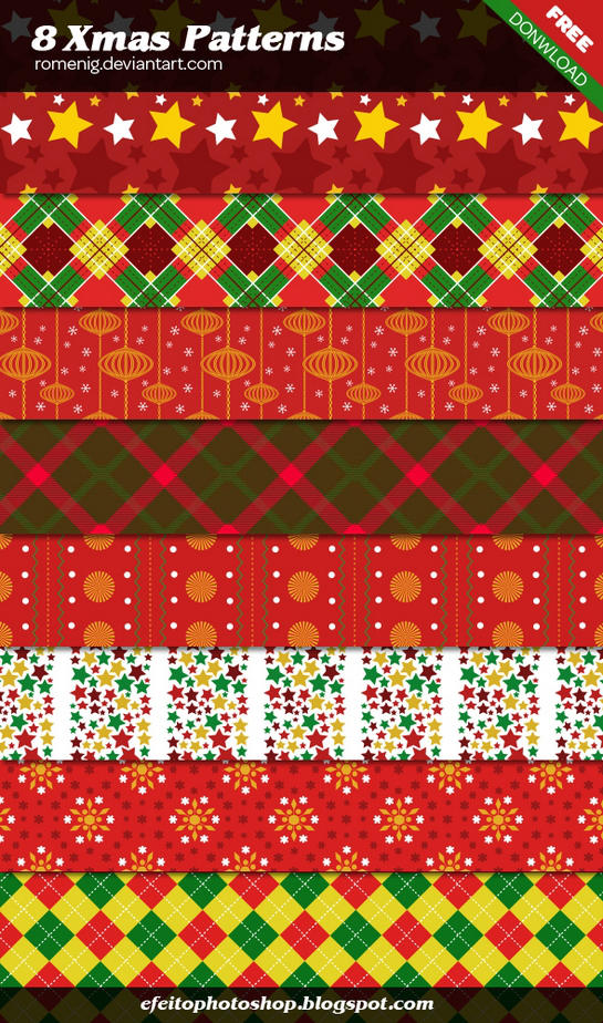 Free XMAS Patterns by Romenig